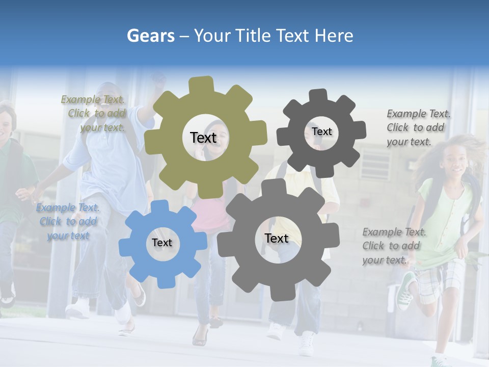 Happy Classmates Ethnicity PowerPoint Template