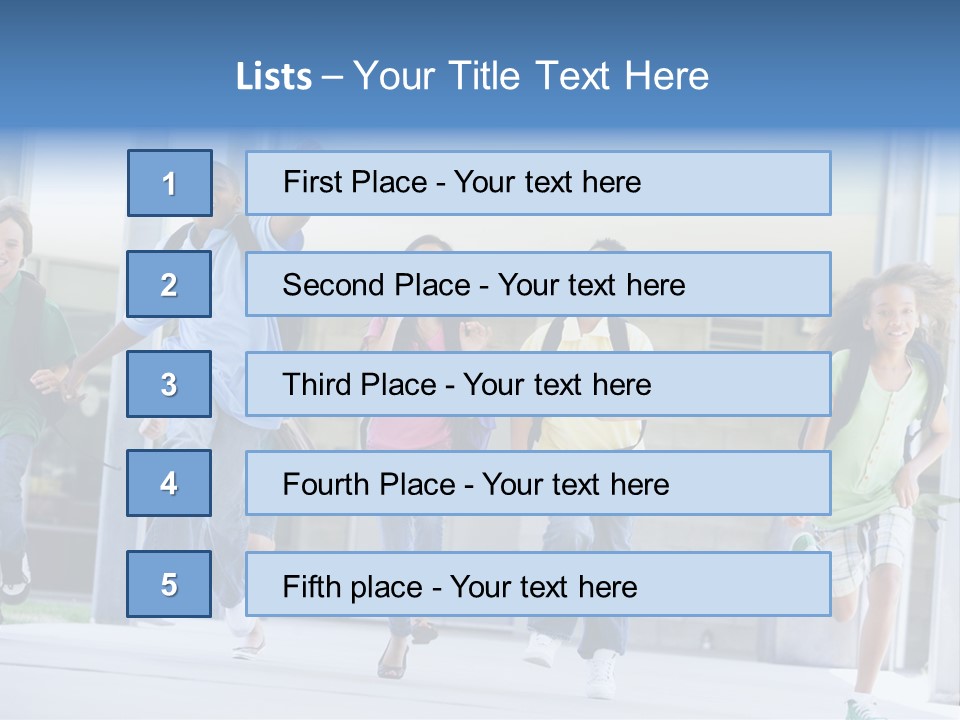 Happy Classmates Ethnicity PowerPoint Template