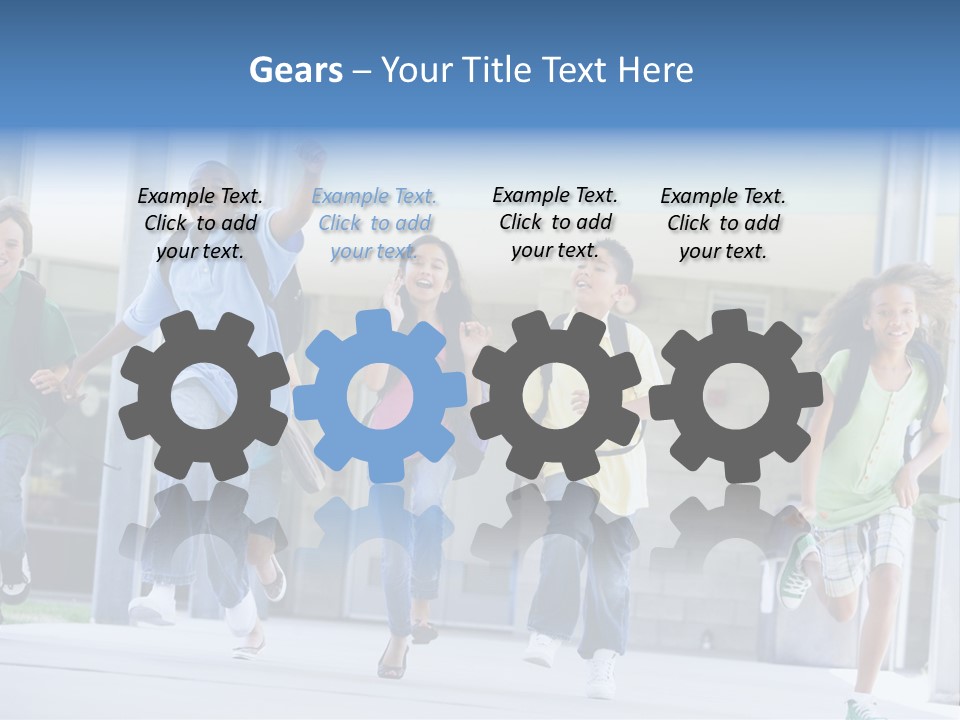 Happy Classmates Ethnicity PowerPoint Template