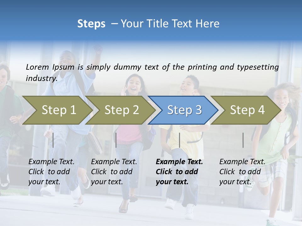 Happy Classmates Ethnicity PowerPoint Template