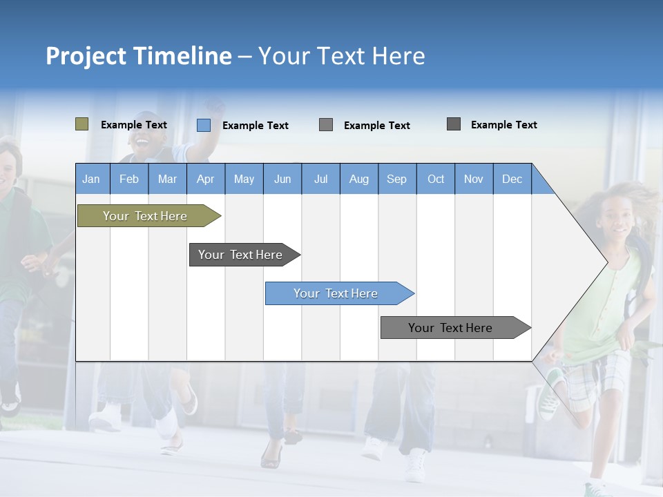 Happy Classmates Ethnicity PowerPoint Template