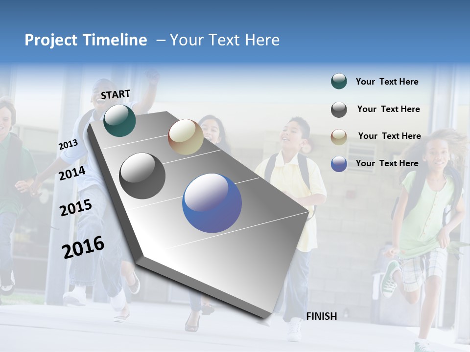 Happy Classmates Ethnicity PowerPoint Template