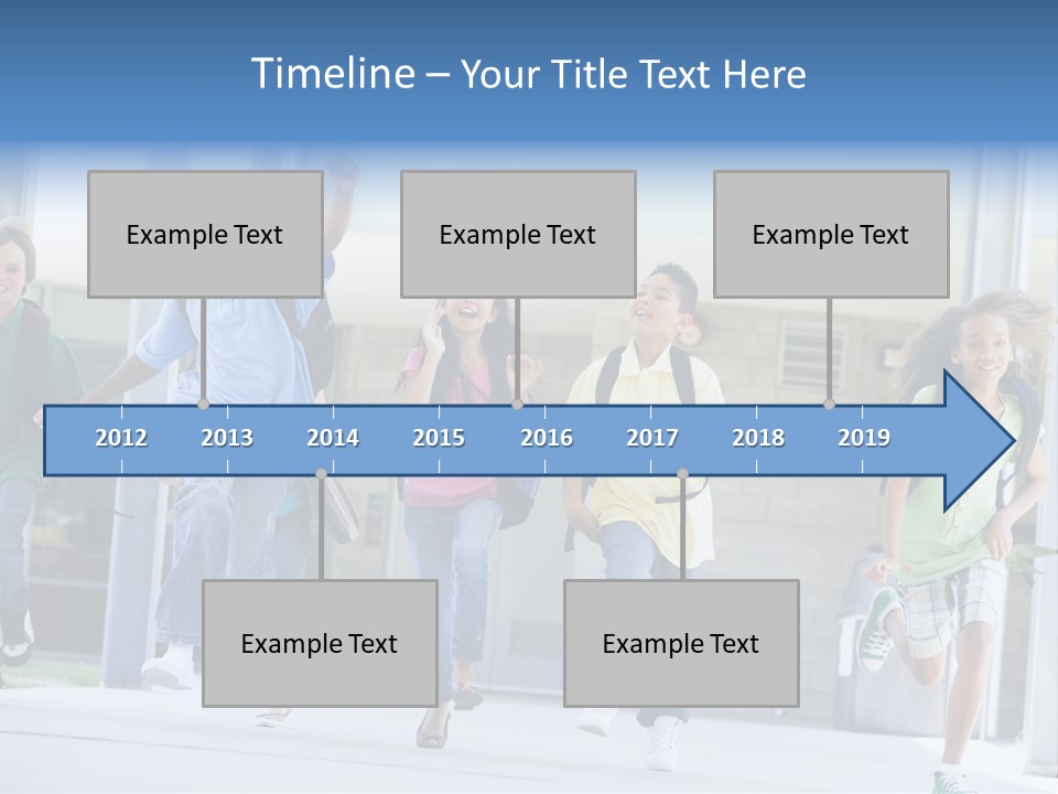 Happy Classmates Ethnicity PowerPoint Template
