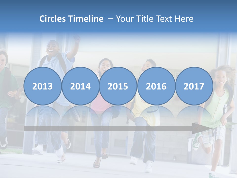 Happy Classmates Ethnicity PowerPoint Template