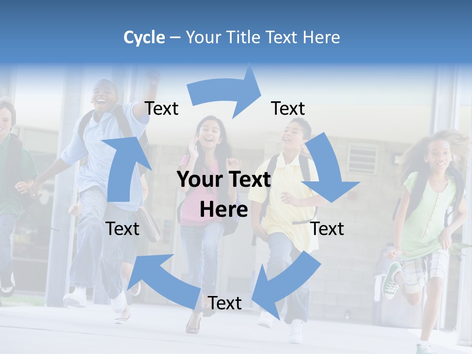 Happy Classmates Ethnicity PowerPoint Template