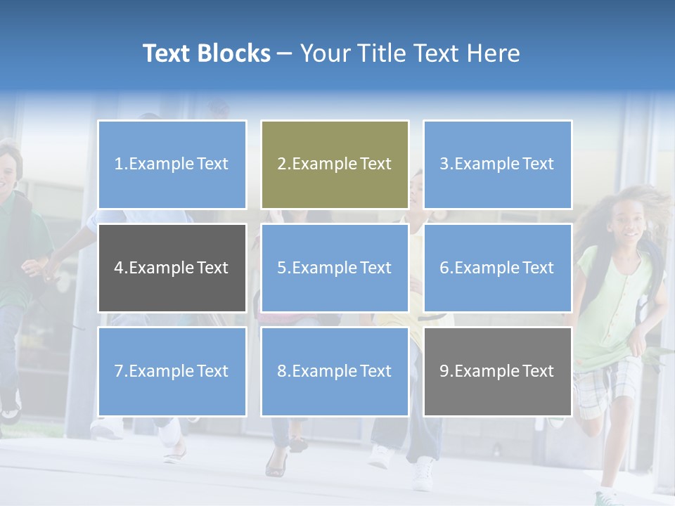 Happy Classmates Ethnicity PowerPoint Template