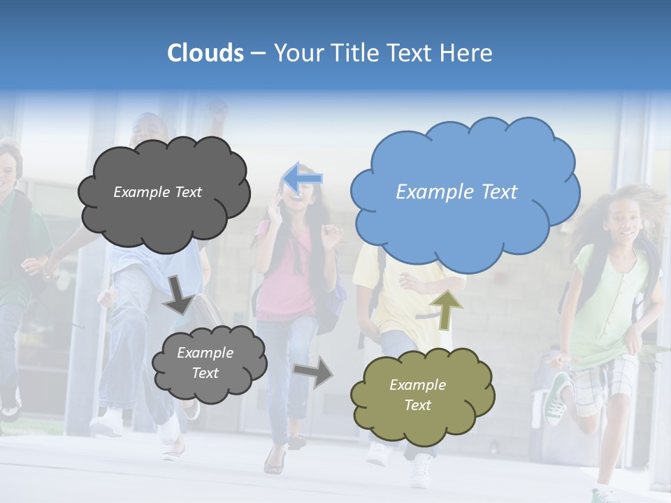 Happy Classmates Ethnicity PowerPoint Template