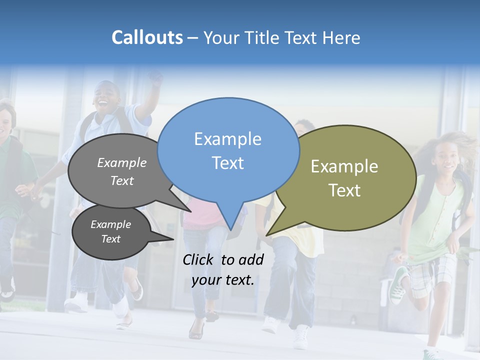 Happy Classmates Ethnicity PowerPoint Template