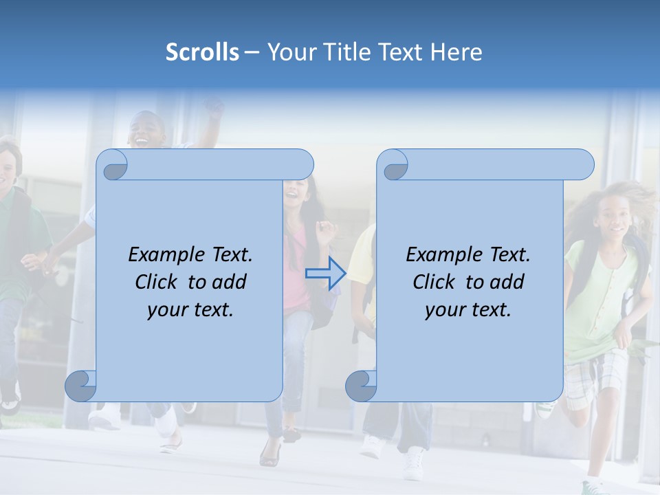 Happy Classmates Ethnicity PowerPoint Template