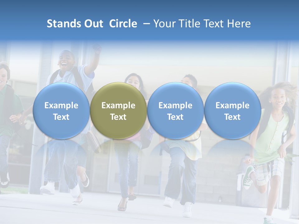 Happy Classmates Ethnicity PowerPoint Template