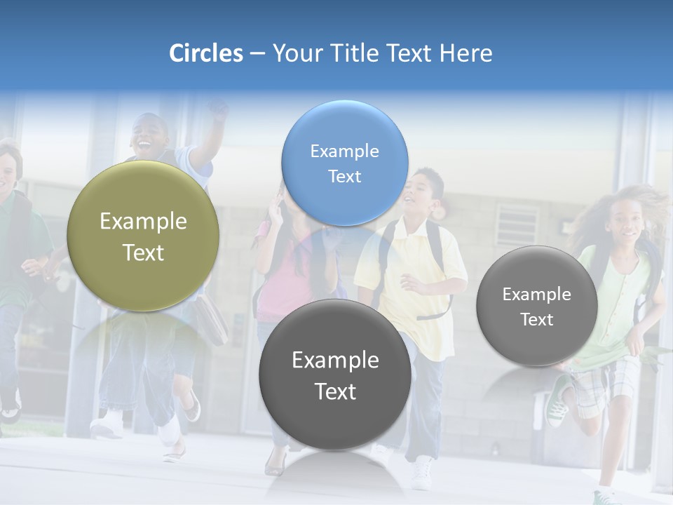 Happy Classmates Ethnicity PowerPoint Template