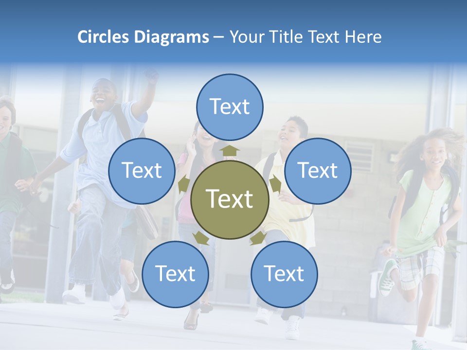 Happy Classmates Ethnicity PowerPoint Template