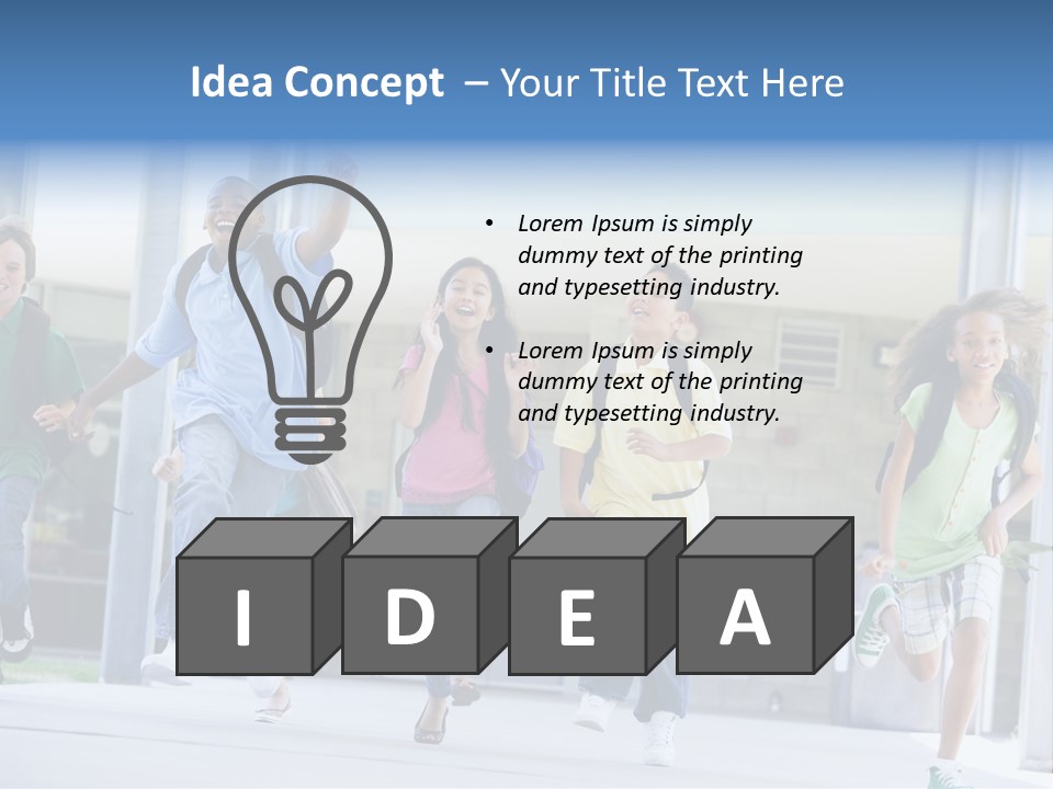 Happy Classmates Ethnicity PowerPoint Template