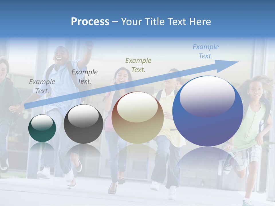 Happy Classmates Ethnicity PowerPoint Template