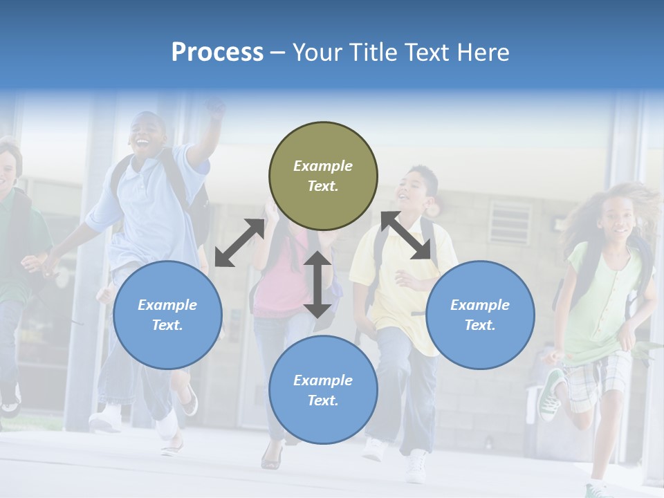 Happy Classmates Ethnicity PowerPoint Template