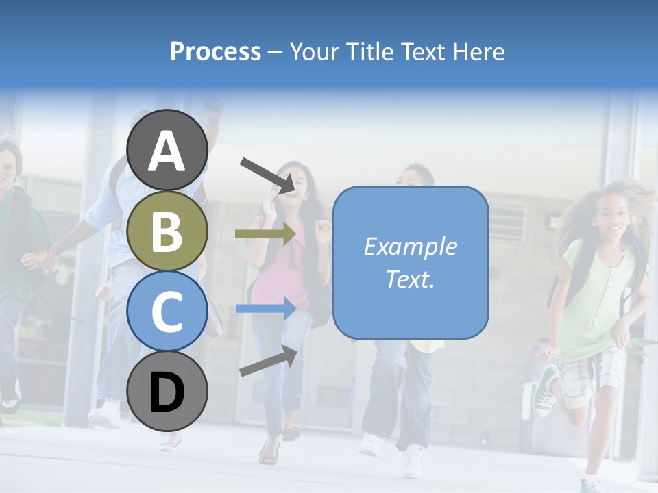 Happy Classmates Ethnicity PowerPoint Template