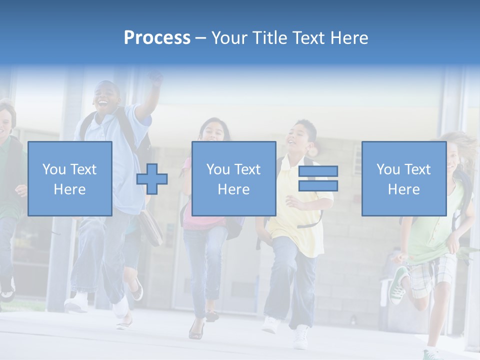 Happy Classmates Ethnicity PowerPoint Template