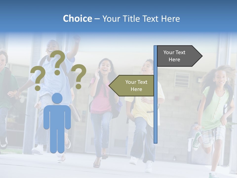 Happy Classmates Ethnicity PowerPoint Template