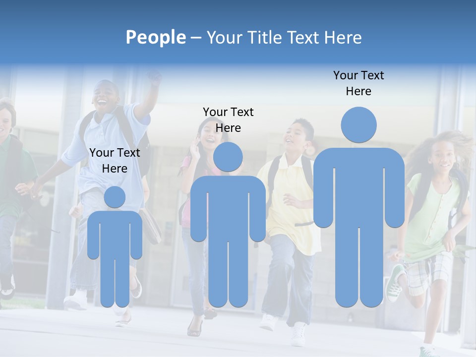 Happy Classmates Ethnicity PowerPoint Template