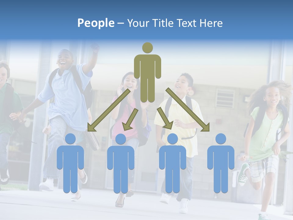 Happy Classmates Ethnicity PowerPoint Template