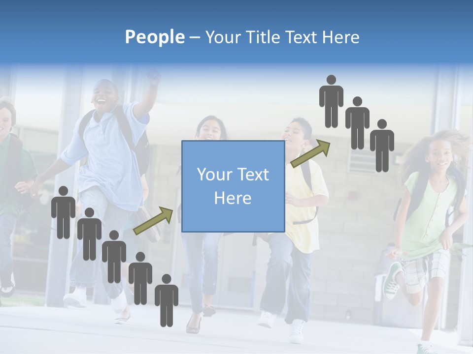 Happy Classmates Ethnicity PowerPoint Template