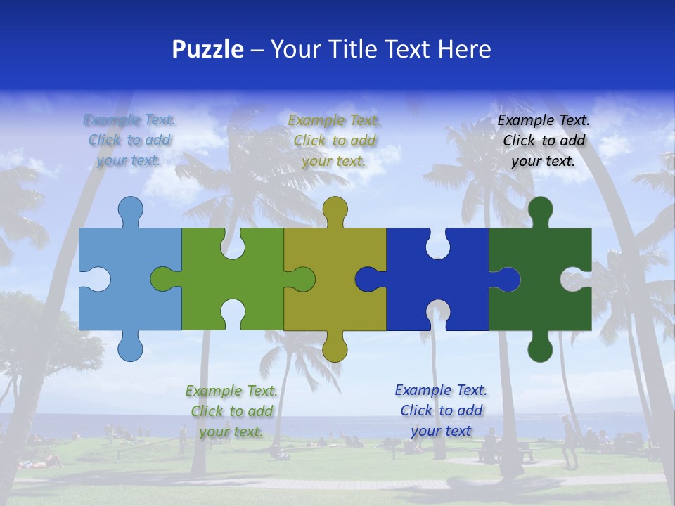 Sunny Sea Hot PowerPoint Template