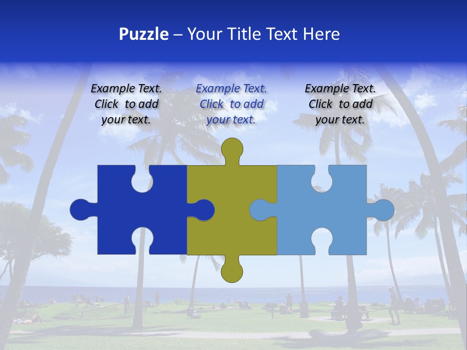 Sunny Sea Hot PowerPoint Template