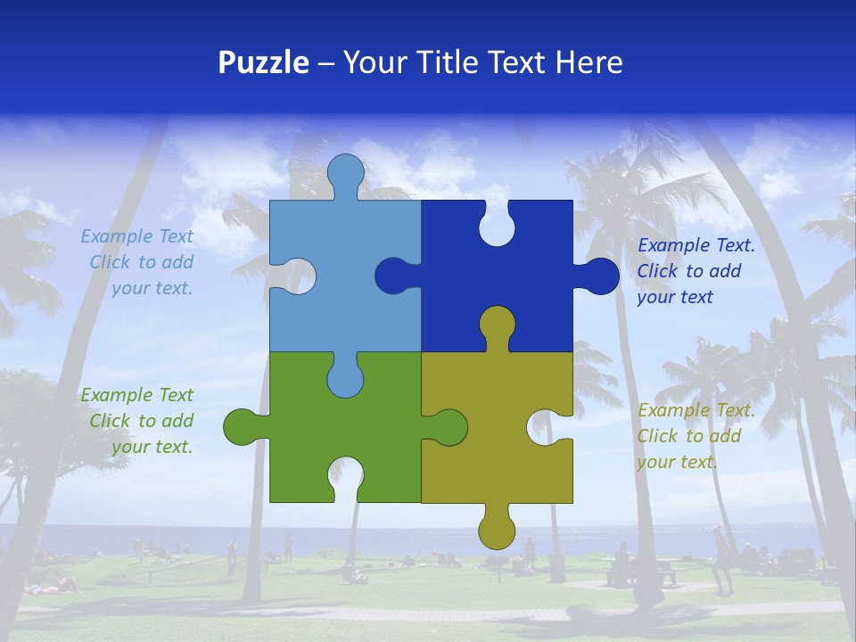 Sunny Sea Hot PowerPoint Template