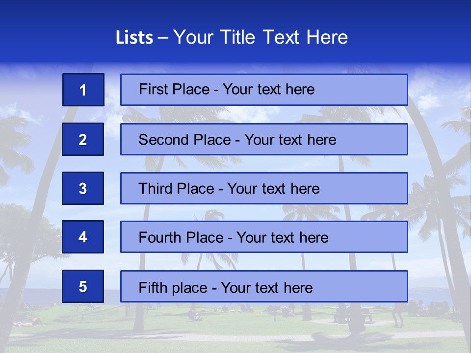 Sunny Sea Hot PowerPoint Template