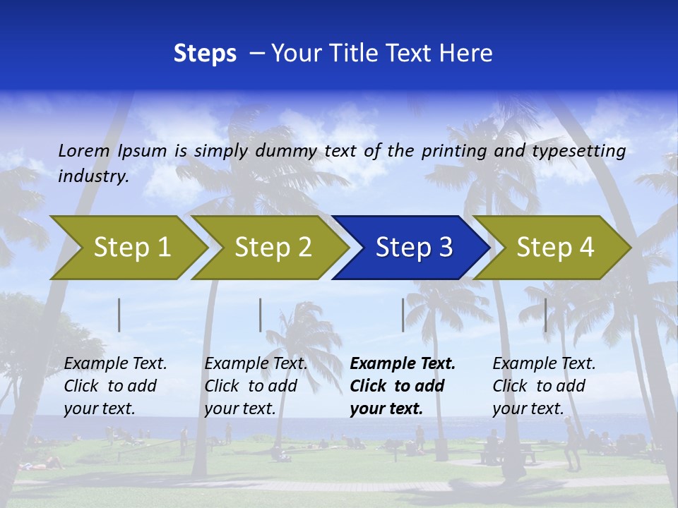 Sunny Sea Hot PowerPoint Template