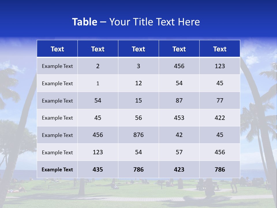 Sunny Sea Hot PowerPoint Template