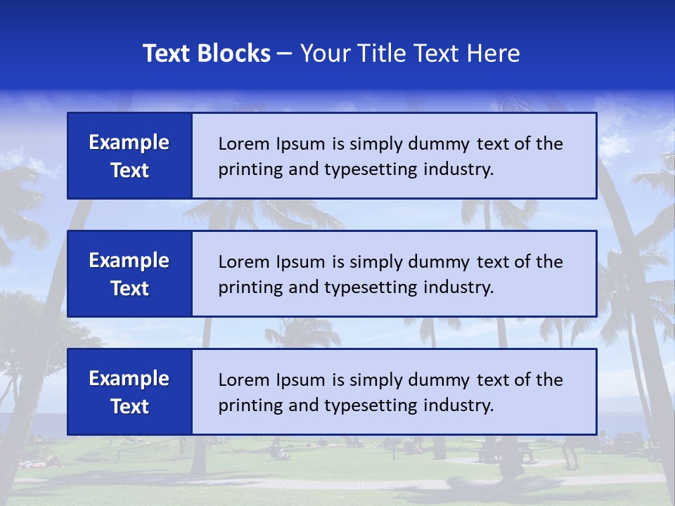 Sunny Sea Hot PowerPoint Template