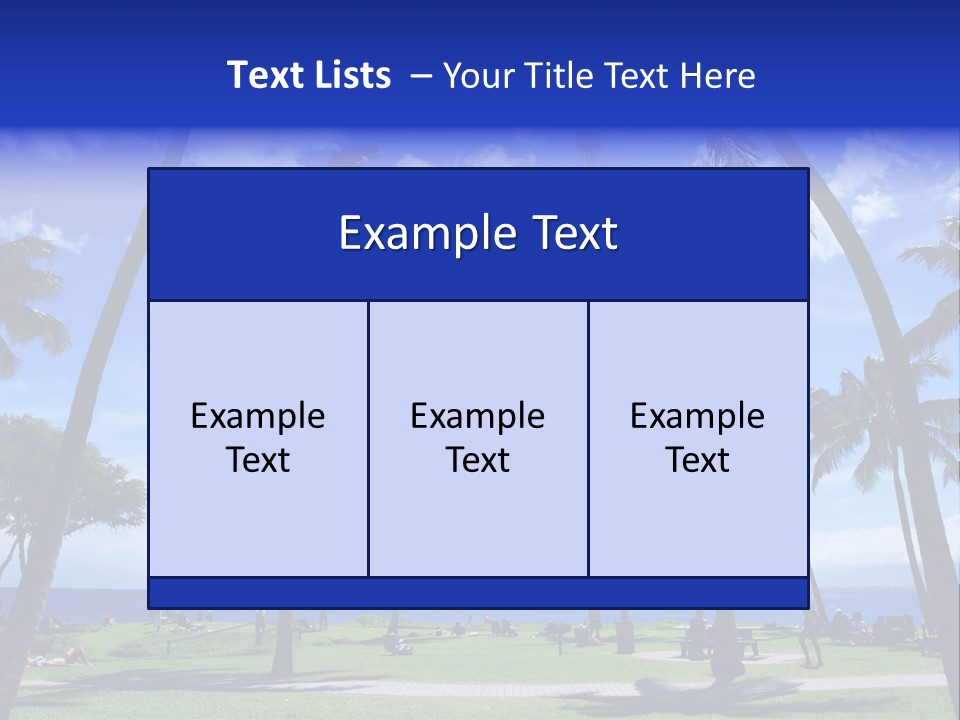 Sunny Sea Hot PowerPoint Template