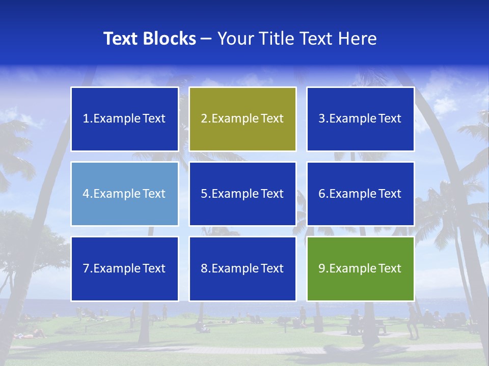 Sunny Sea Hot PowerPoint Template