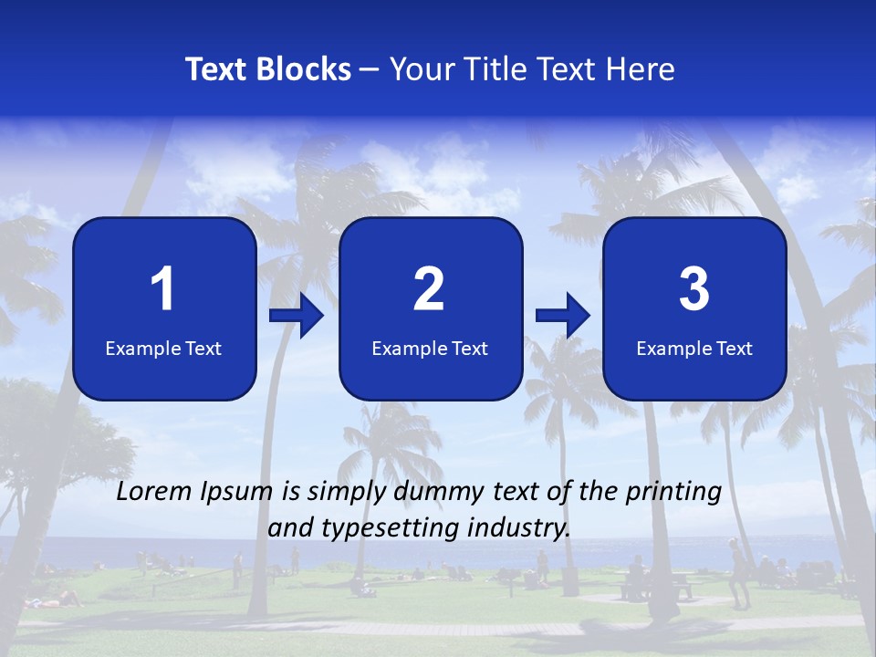 Sunny Sea Hot PowerPoint Template