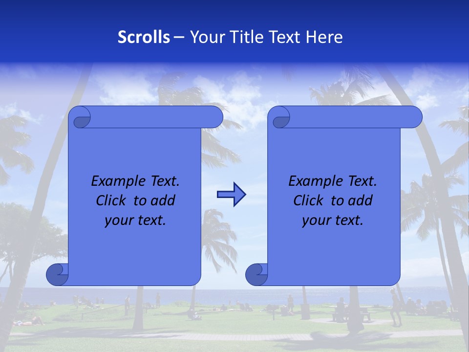 Sunny Sea Hot PowerPoint Template