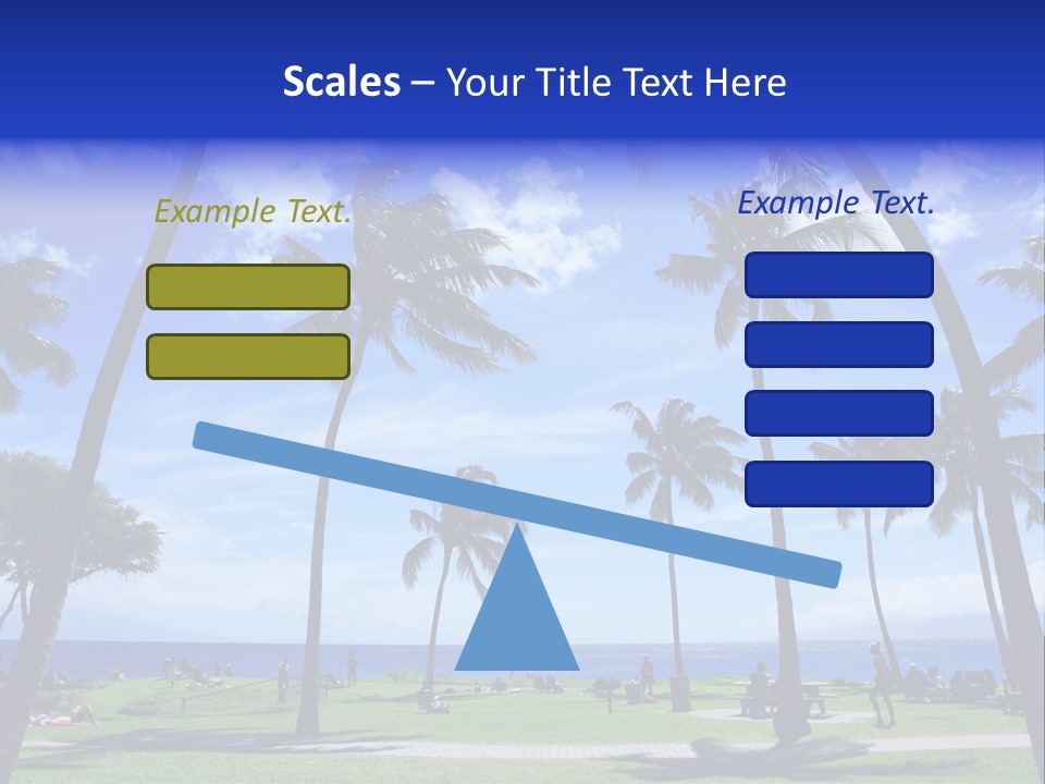 Sunny Sea Hot PowerPoint Template