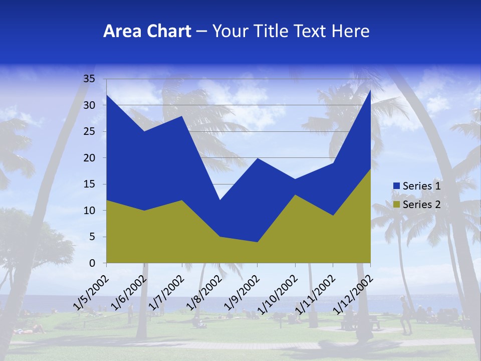 Sunny Sea Hot PowerPoint Template
