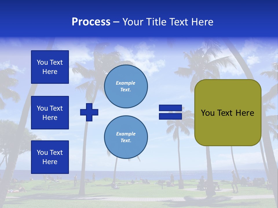 Sunny Sea Hot PowerPoint Template