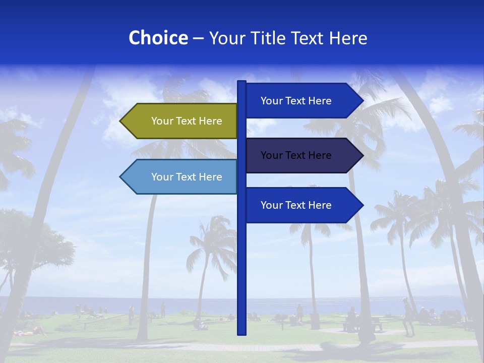 Sunny Sea Hot PowerPoint Template