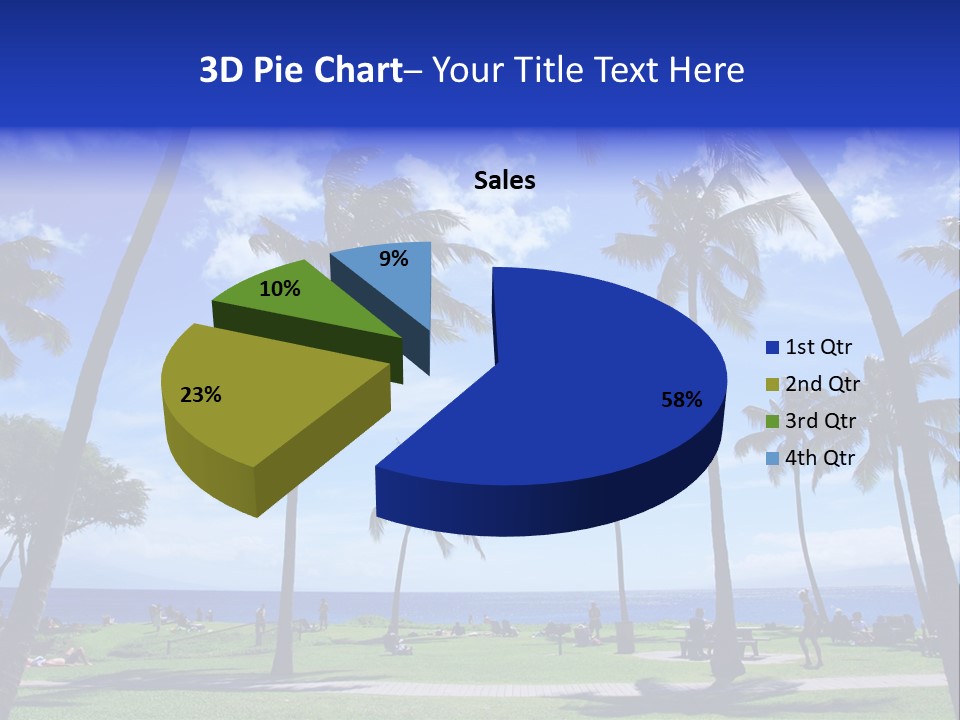 Sunny Sea Hot PowerPoint Template