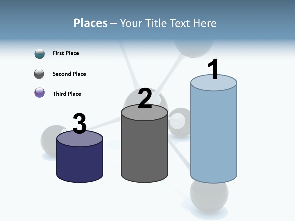 A Group Of Black Balls On A White Surface PowerPoint Template