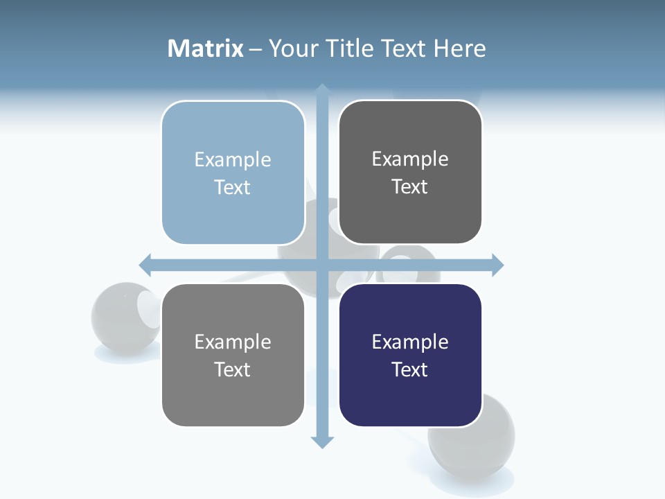 A Group Of Black Balls On A White Surface PowerPoint Template