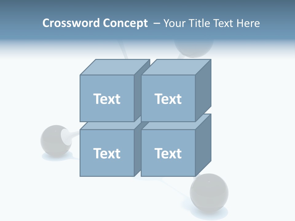 A Group Of Black Balls On A White Surface PowerPoint Template