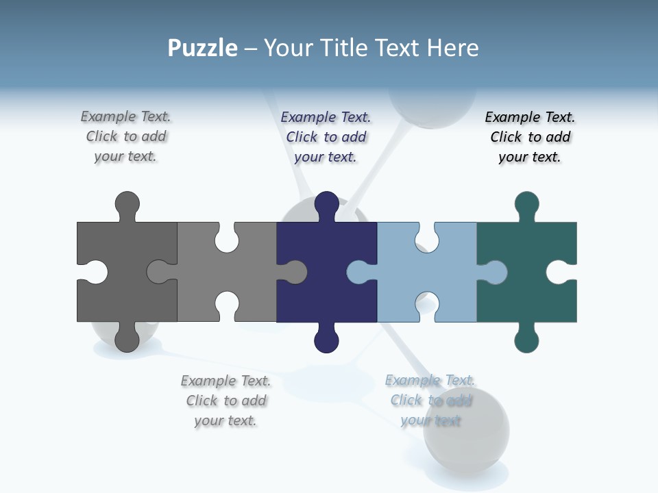 A Group Of Black Balls On A White Surface PowerPoint Template