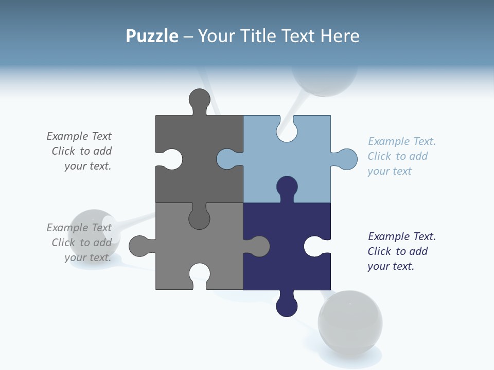 A Group Of Black Balls On A White Surface PowerPoint Template