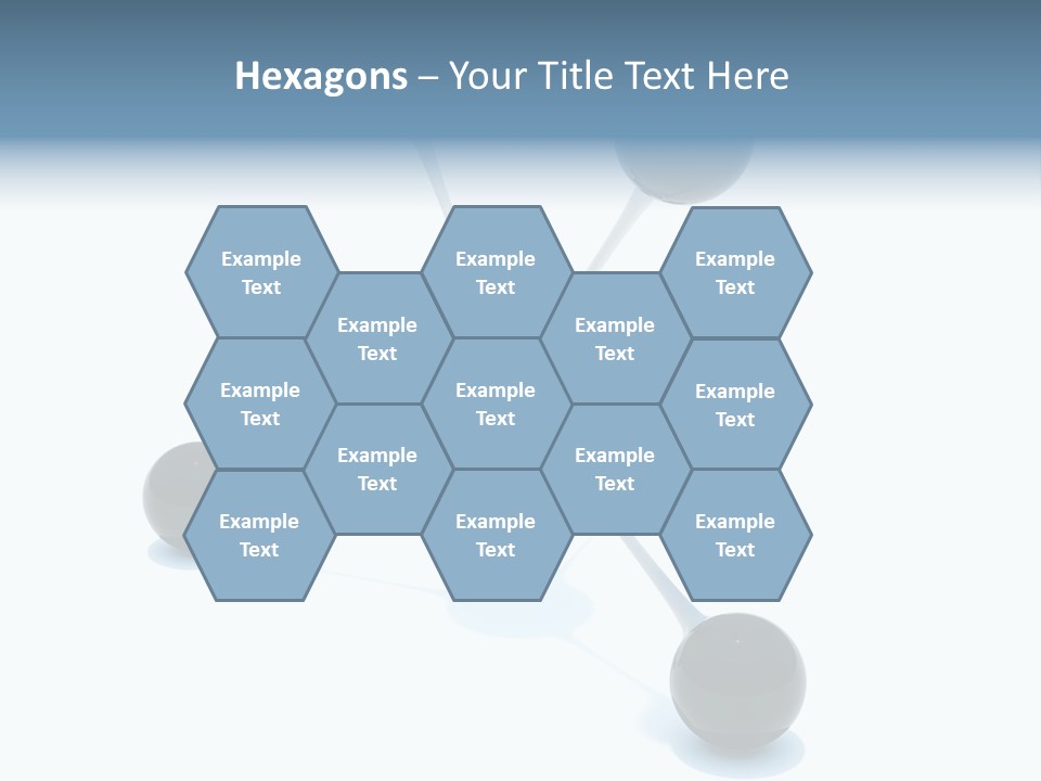 A Group Of Black Balls On A White Surface PowerPoint Template