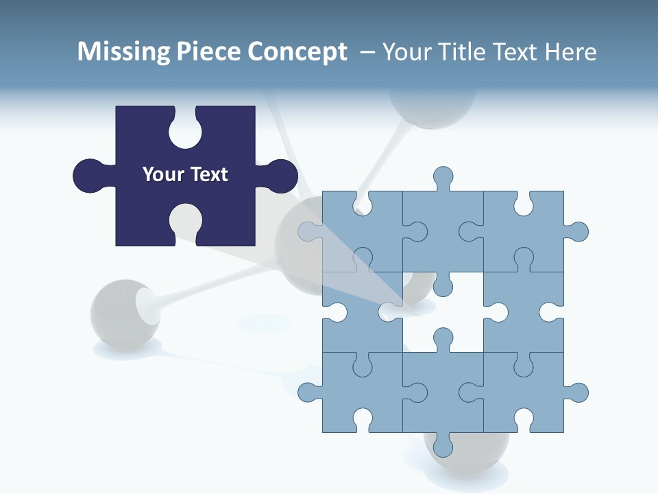 A Group Of Black Balls On A White Surface PowerPoint Template