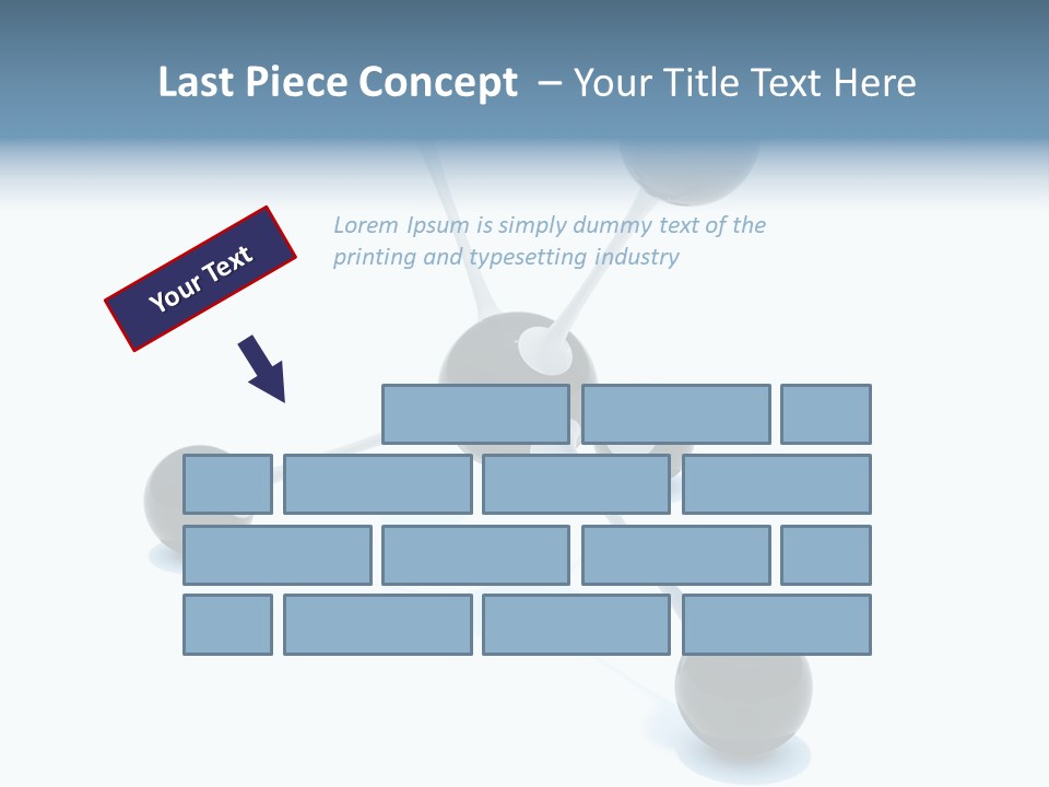 A Group Of Black Balls On A White Surface PowerPoint Template