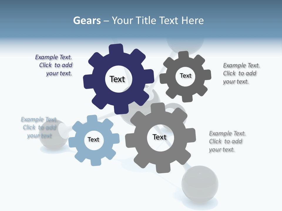 A Group Of Black Balls On A White Surface PowerPoint Template